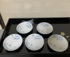 花柄の小皿セット 5枚