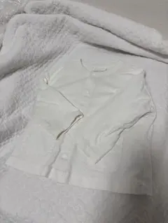 エアリズムコットンUVカットカーディガン（長袖）　90サイズ　オフホワイト