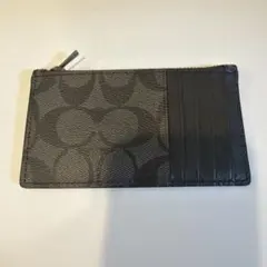 週末まで！未使用！コーチ ブラック レザー コインケース