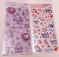 キラキラジュエルシール　チャーミー　ラメ入り樹脂もりシール　いつもいっしょ