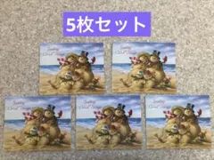 海外　クリスマスカード　　　　　　5枚セット　封筒付　　　　　　新品未使用
