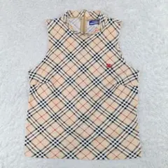 BURBERRY　ブルーレーベル　ノースリーブトップス　ノバチェック　M