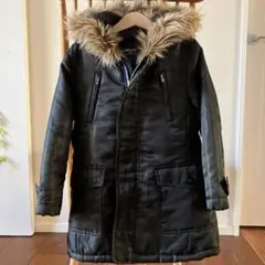 COMME CA ISM ブラック 中綿コート 120A