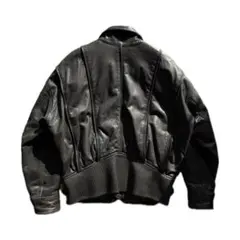 80s 筆タグ Issey Miyake MEN レザーボンバージャケット