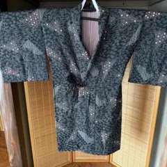 ペ*ん様 美品！正絹江戸小紋 長羽織り クラシカルオシャレ！のサムネイル