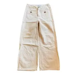 ZARA ザラ パンツ ワイドパンツ アイボリー 34サイズ