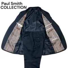 ポールスミスコレクション スーツ セットアップ 裏地総柄 ペイズリー柄 黒 M