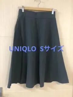 【新品】ユニクロ　ポンチフレアスカート