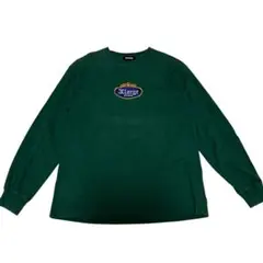 X-LARGE ダークグリーン長袖カットソー