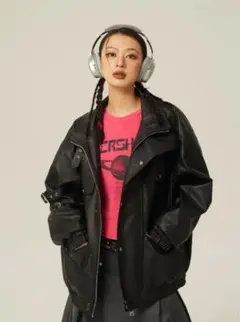 LOOSE LEATHER JACKET レザージャケットのサムネイル