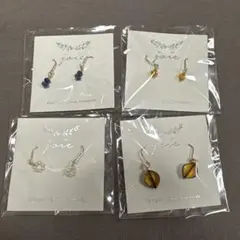 【新品】ハンドメイド作家 ピアス 4点セット③