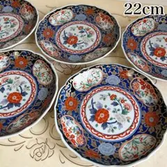 有田焼　醍醐窯　金彩古伊万里　大皿揃　5枚セット　和皿　色絵　正月　中皿　盛皿