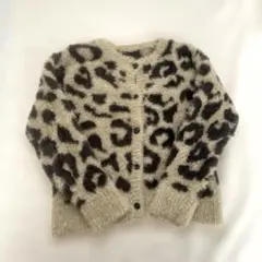 【ciaopanictypy】kid's レオパード柄カーディガン　L
