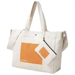 BEAMS ビームス ショルダーストラップ付き トートバッグ＆ポーチ