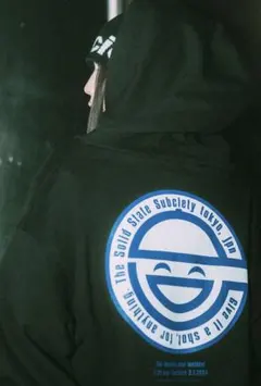 【希少】攻殻機動隊「笑い男事件」コラボパーカー/黒 Subciety XL