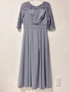 【M】キャサリンロス ドレスワンピ　結婚式　フォーマル　水色　ブルー　ロングのサムネイル