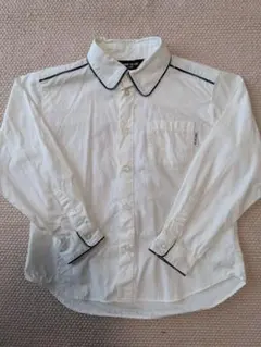 COMME CA ISM 長袖シャツ 110cm ホワイト