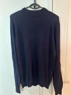ZARA メンズ ニット セーター ネイビー Mのサムネイル