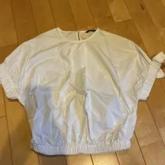 ZARA パフブラウス　ホワイト