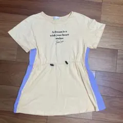 Jenni Love 半袖ワンピース イエロー/パープル