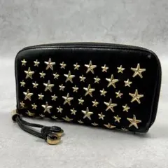 JIMMYCHOO スタッズ ラウンドファスナー 長財布 8276