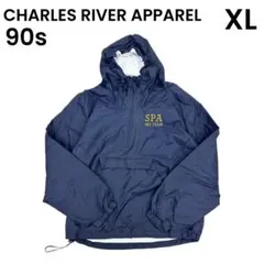 CHARLES RIVER APPAREL アノラックパーカー XL 刺繍ロゴ