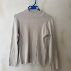 GLOBAL WORK ベージュ タートルネック M