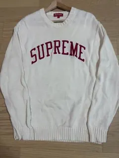 Supreme アーチロゴ コットンニット セーター ホワイトのサムネイル