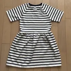 PETIT BATEAU ボーダーワンピース 8ans/128cmのサムネイル