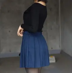 プリーツスカート ネイビー 制服