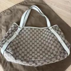 GUCCI グッチ アビー GGキャンバス レザー トートバッグ