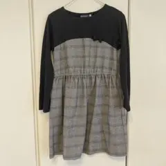 BeBe 長袖ワンピース 120 黒