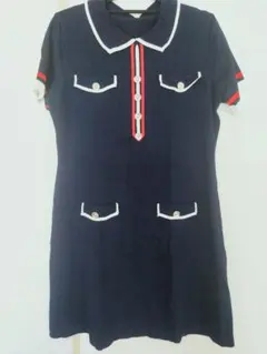 只今限定価格‼️★★ネイビー 半袖 ワンピース ✰✰
