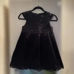 COMME CA ISM 黒 ワンピース 120A