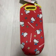 新品未使用　ハローキティ 水筒カバー　500ml レトロ