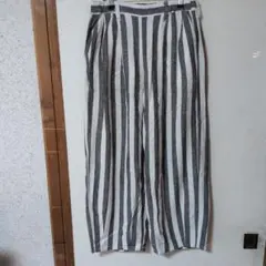 ストライプ ワイドパンツ