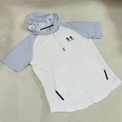 美品✨UNDER ARMOUR アンダーアーマー　プルオーバー半袖パーカー　M