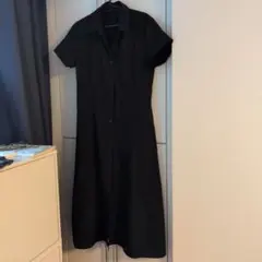 GU ブラック シャツワンピース 半袖