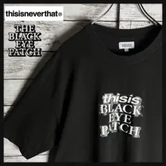 【希少XLサイズ】ブラックアイパッチ☆両面ロゴ入りTシャツ 限定コラボ