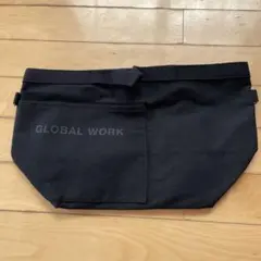 GLOBAL WORK トートバッグ Mサイズ 黒のサムネイル