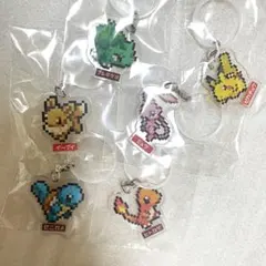 明治コーヒー　明治いちご　ポケモン キーホルダー　ペットボトルチャーム　6種類