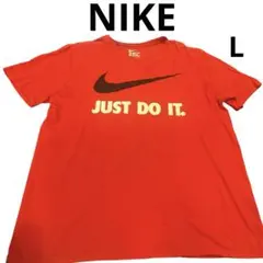NIKEナイキ　レッド Tシャツ JUST DO IT. L