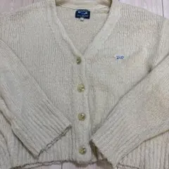 coenペニーズベージュ ニットカーディガン Vネック