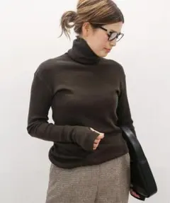 【美品✨】ドゥーズィエムクラス タートルネックニットプルオーバー ブラウン