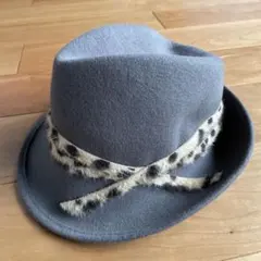 REBECCA ハット レオパード　made in ITALY 【ほぼ未使用品】