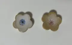 花形 陶器製箸置き 2個セット