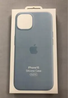 iPhone 15 純正品 シリコーンケース ライトブルー