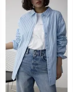【AZUL by moussy】3WAYストライプシャツ【新品タグ付き】
