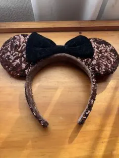ミニーマウス風スパンコールカチューシャ