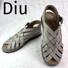 【極美品】Diu ディウ◆ サンダル レザー サンダル　歩きやすい メッシュのサムネイル